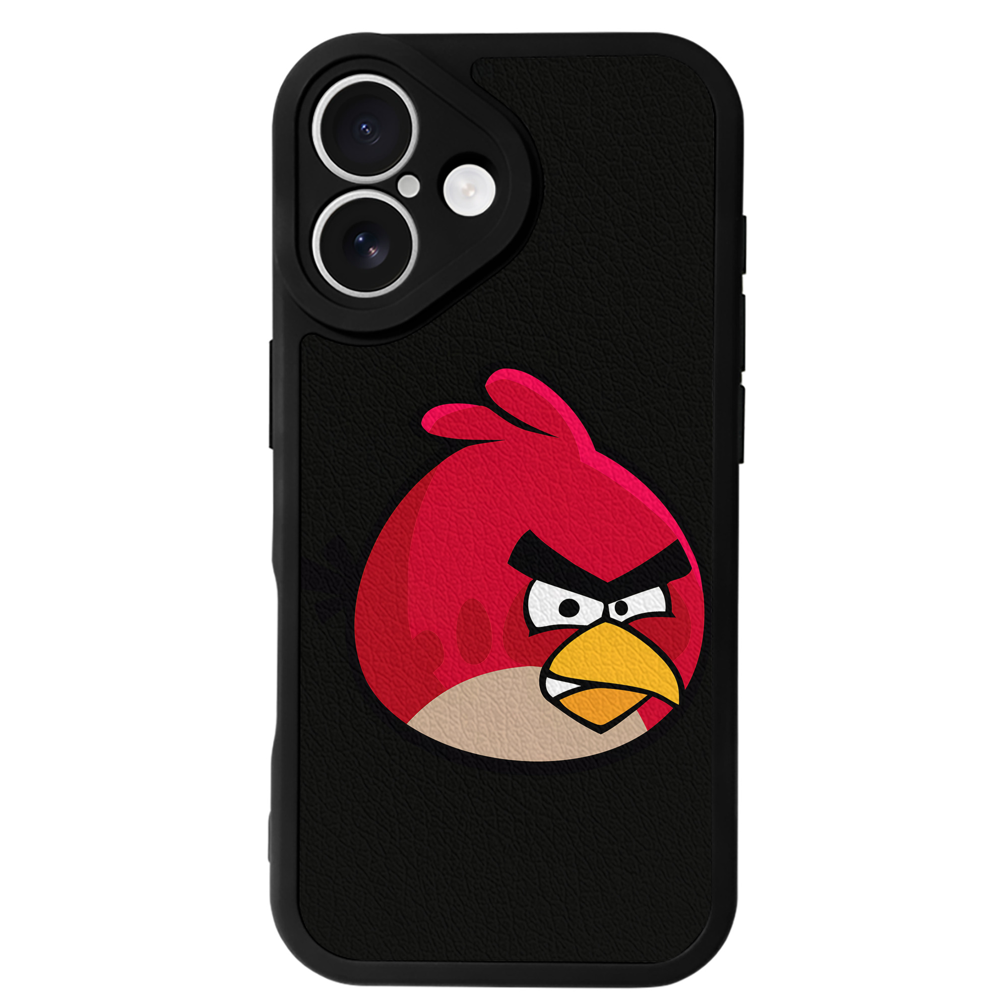 （画像用） Angry Birds アングリーバード 【iPhone 16シリーズ対応】シリコンスマホケース（レザー調） 材質：シリコン